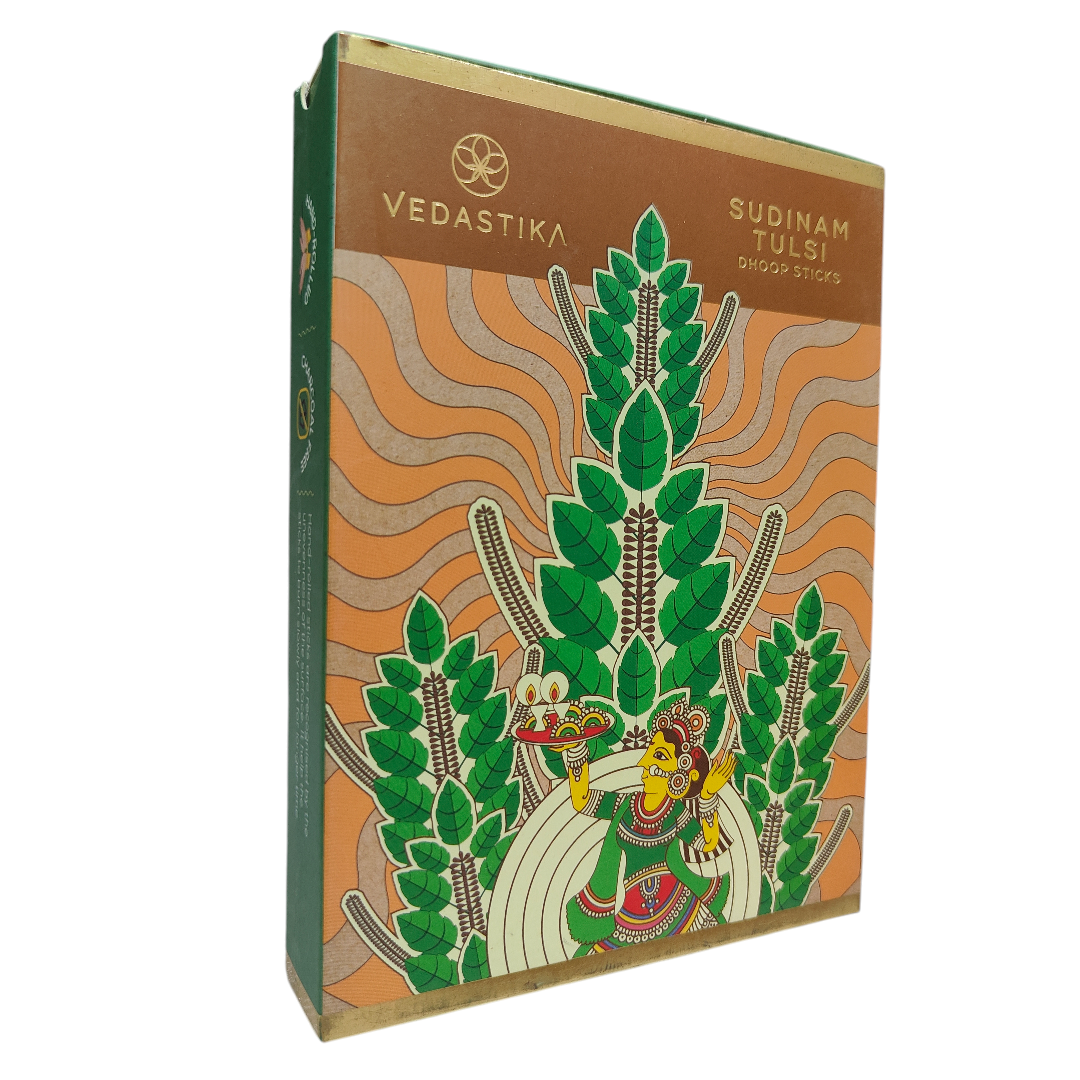 Vedastika Sudinam Tulsi Dhoop Sticks - Ayurvedic traditional Fragrance for Pooja & Homam