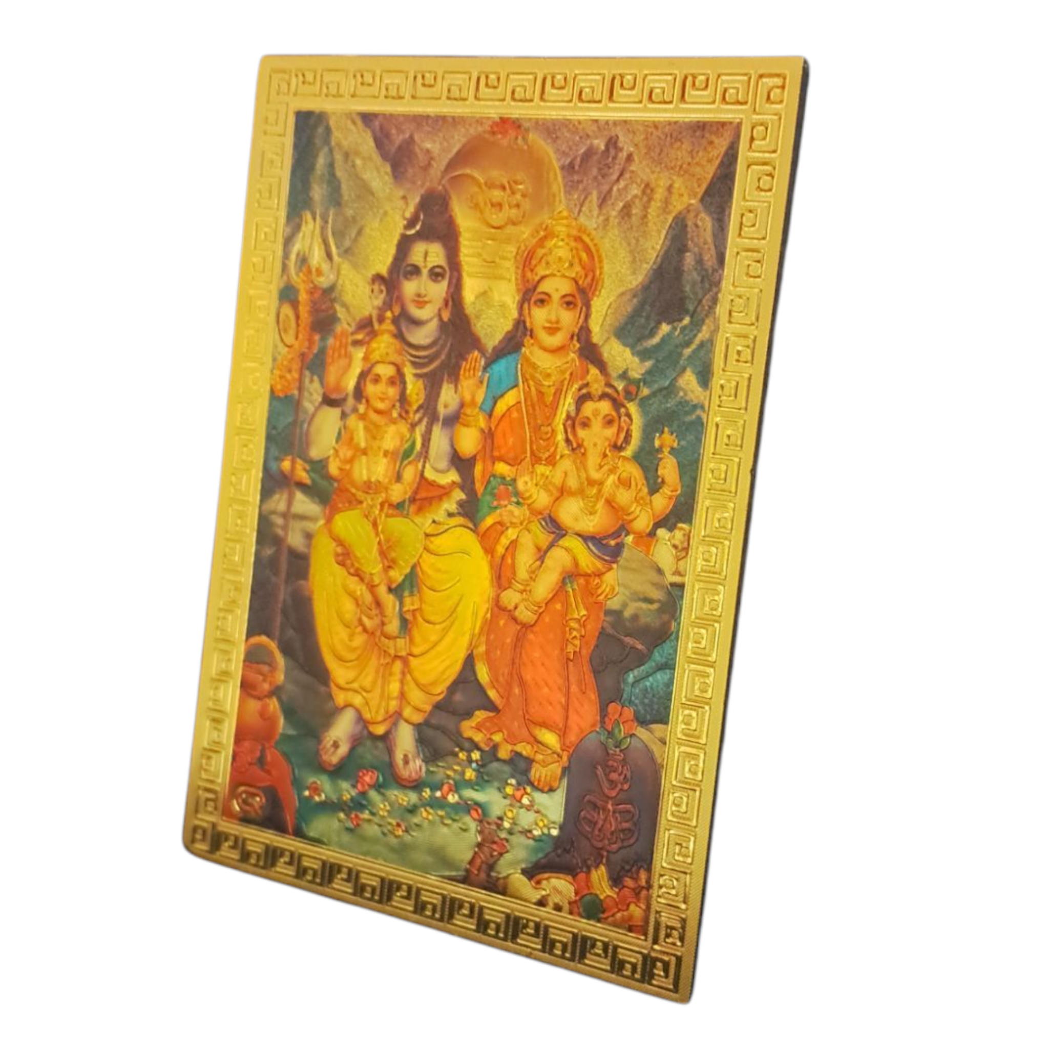 Shiva Parvathi Family Magnet 6.25 X 8.5 Cms