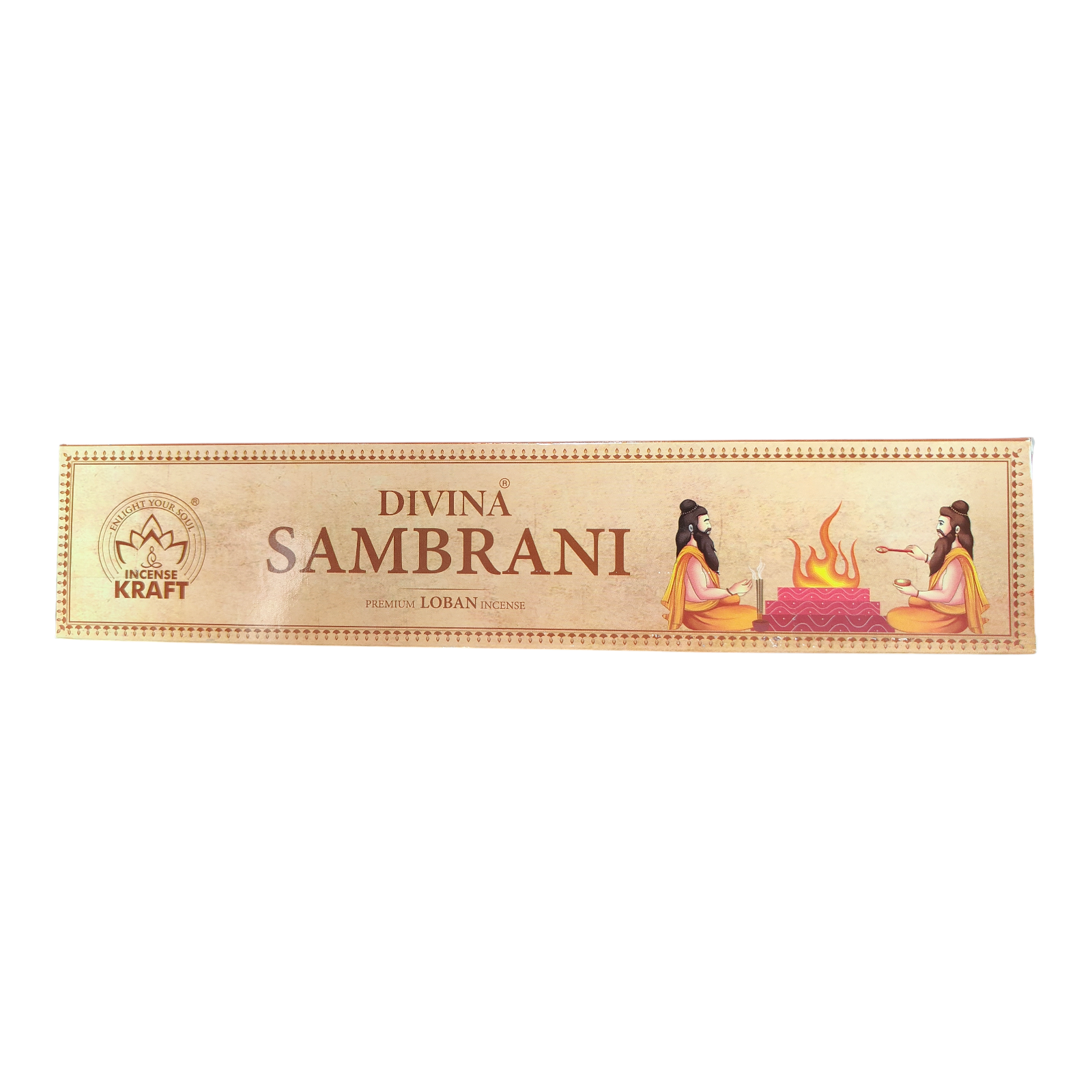 Incense Kraft Divina Sambrani Premium Loban Incense Stick - Long-Lasting Traditional Dhoop Aroma