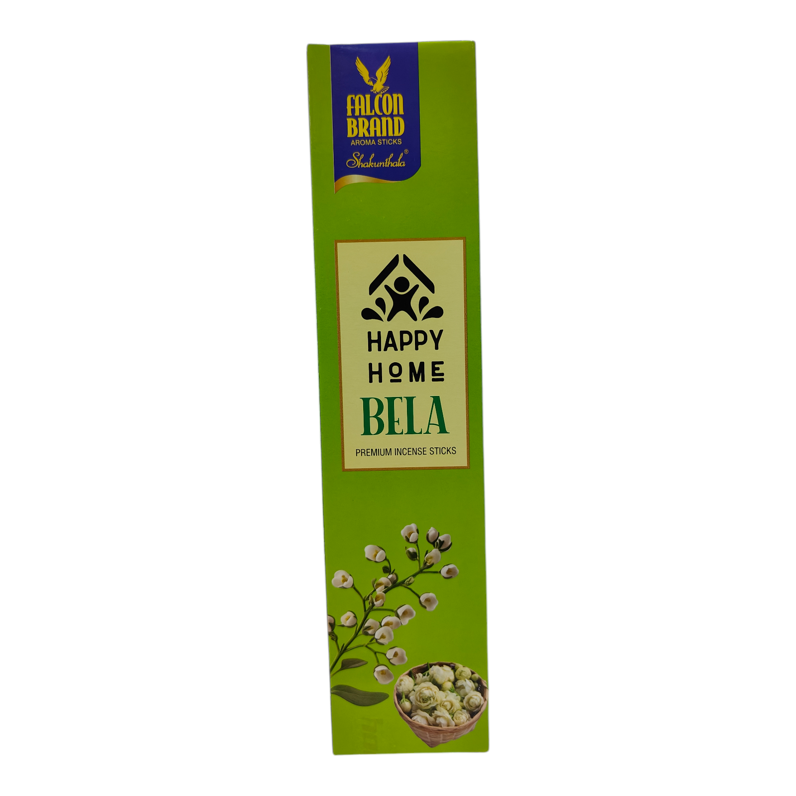 Falcon Brand Shakunthala Happy Home Bela  Premium Incense Sticks -Rich floral scent of Jasmine for Pooja & Meditation