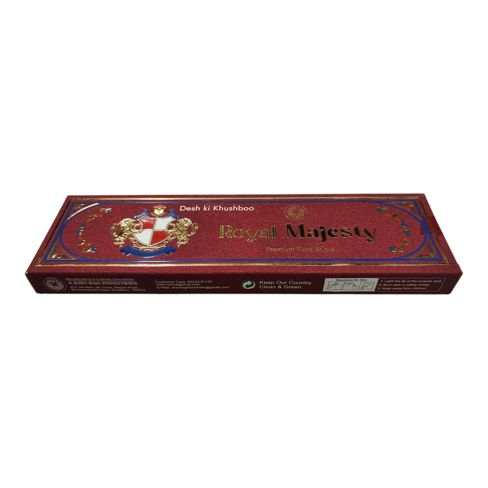 Ravi Rag Royal Majesty Premium Flora Sticks - Rich Indian floral fragrance