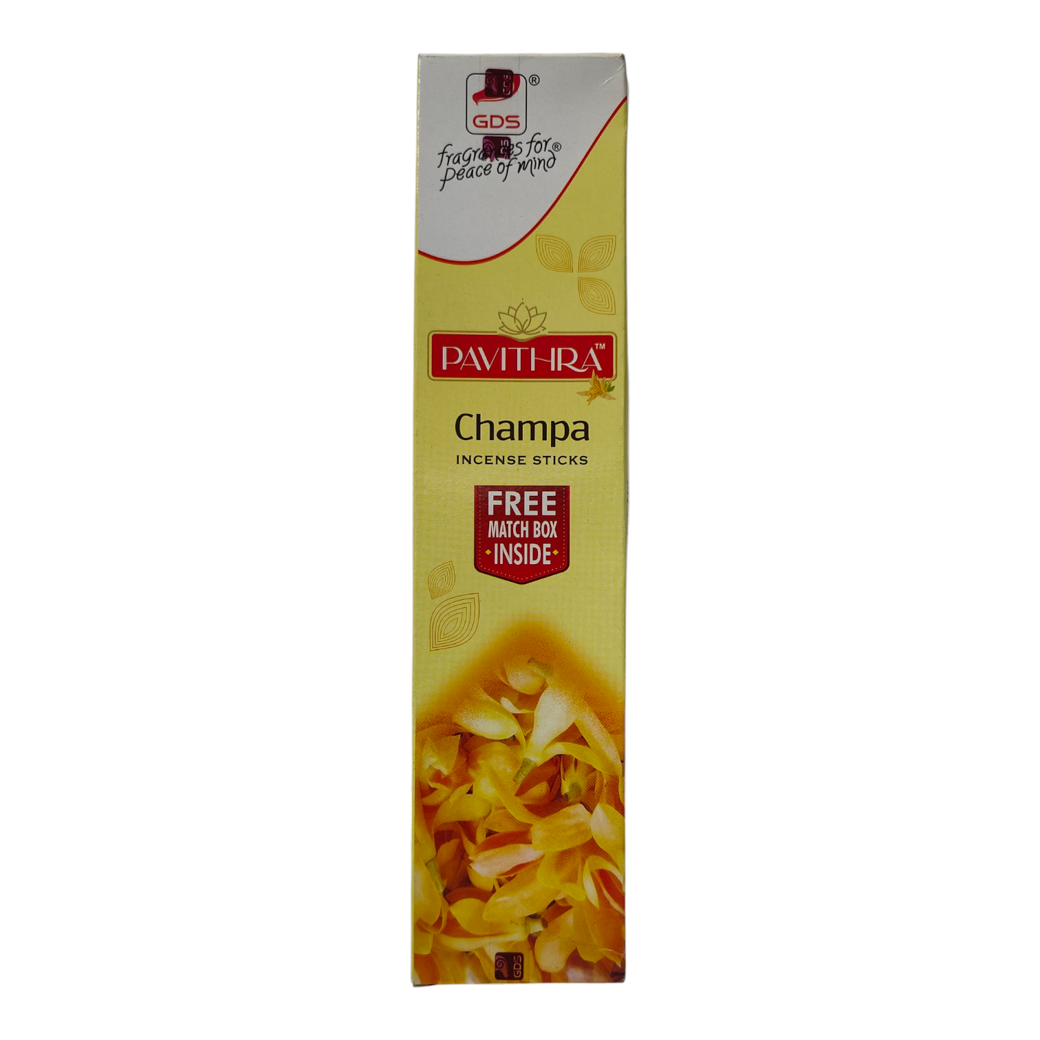 GDS PAVITHRA Champa Incense Sticks -  Divine Plumeria floral fragrance for Spiritual Moments