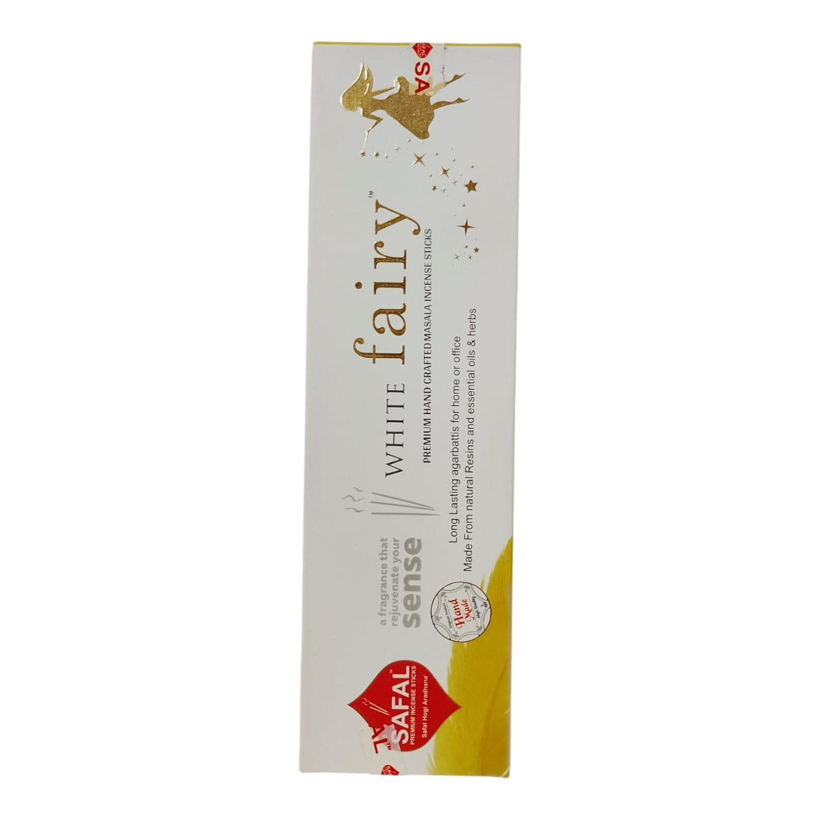 Safal White Fairy Premium Hand Crafted Masala Incense Sticks - Refreshing Aroma