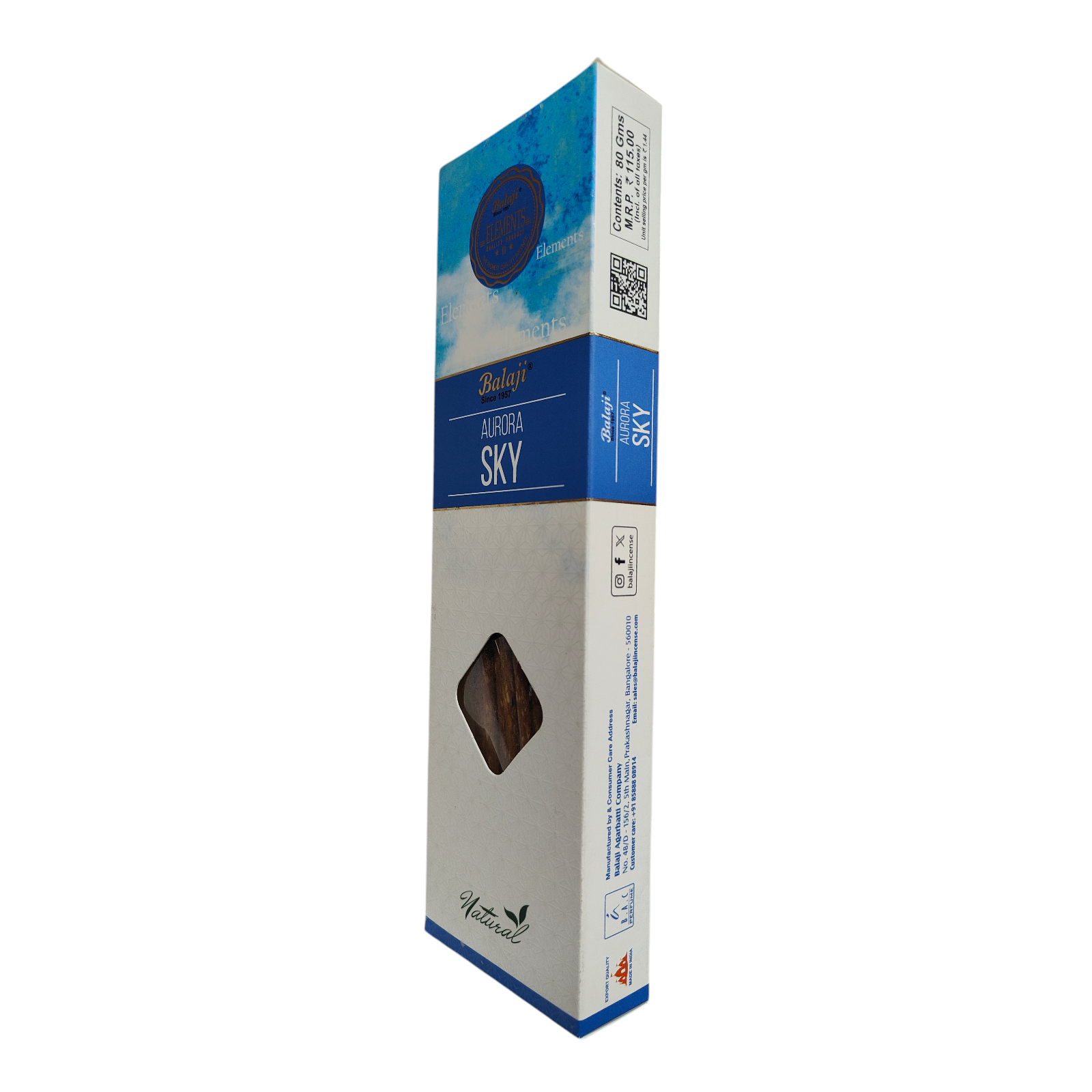 Balaji Aurora Sky Incense - fragrance to dream big