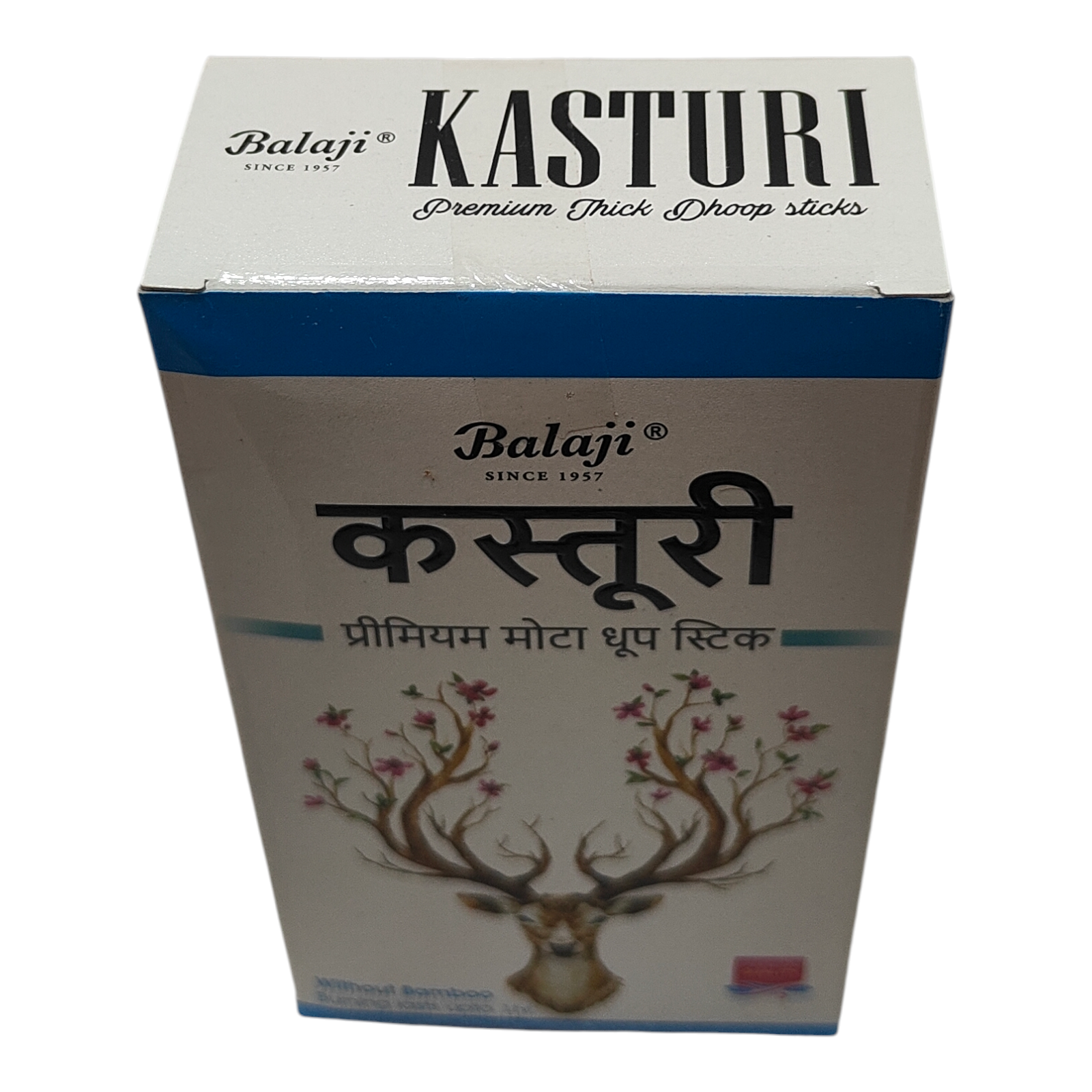 Balaji Kasturi Premium Thick Dhoop Sticks - Peaceful Aroma for Pooja rituals & Meditation