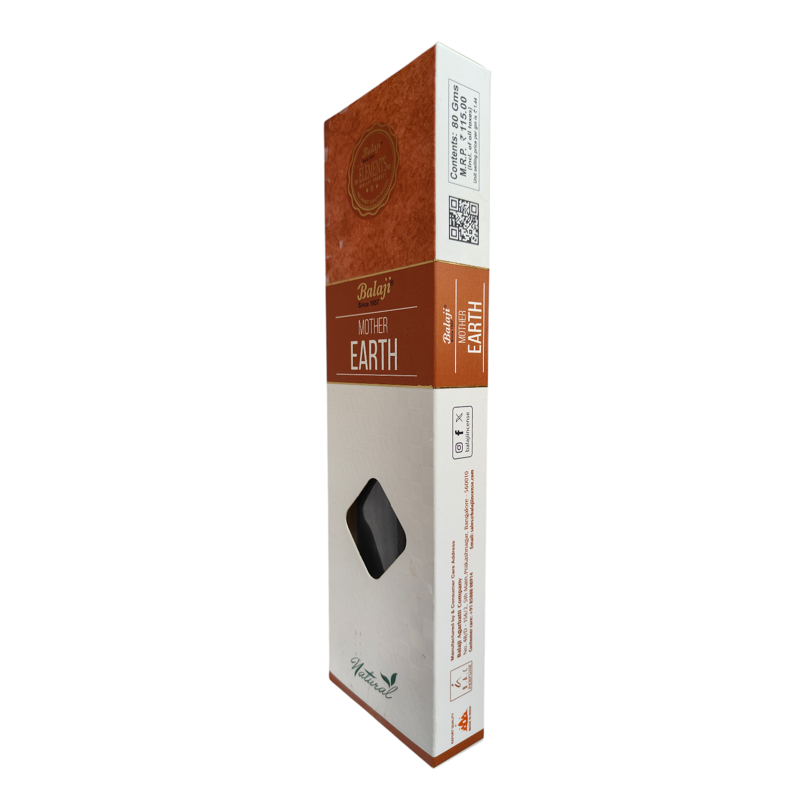 Balaji Mother Earth Incense - Fragrance nurturing spirit of the earth