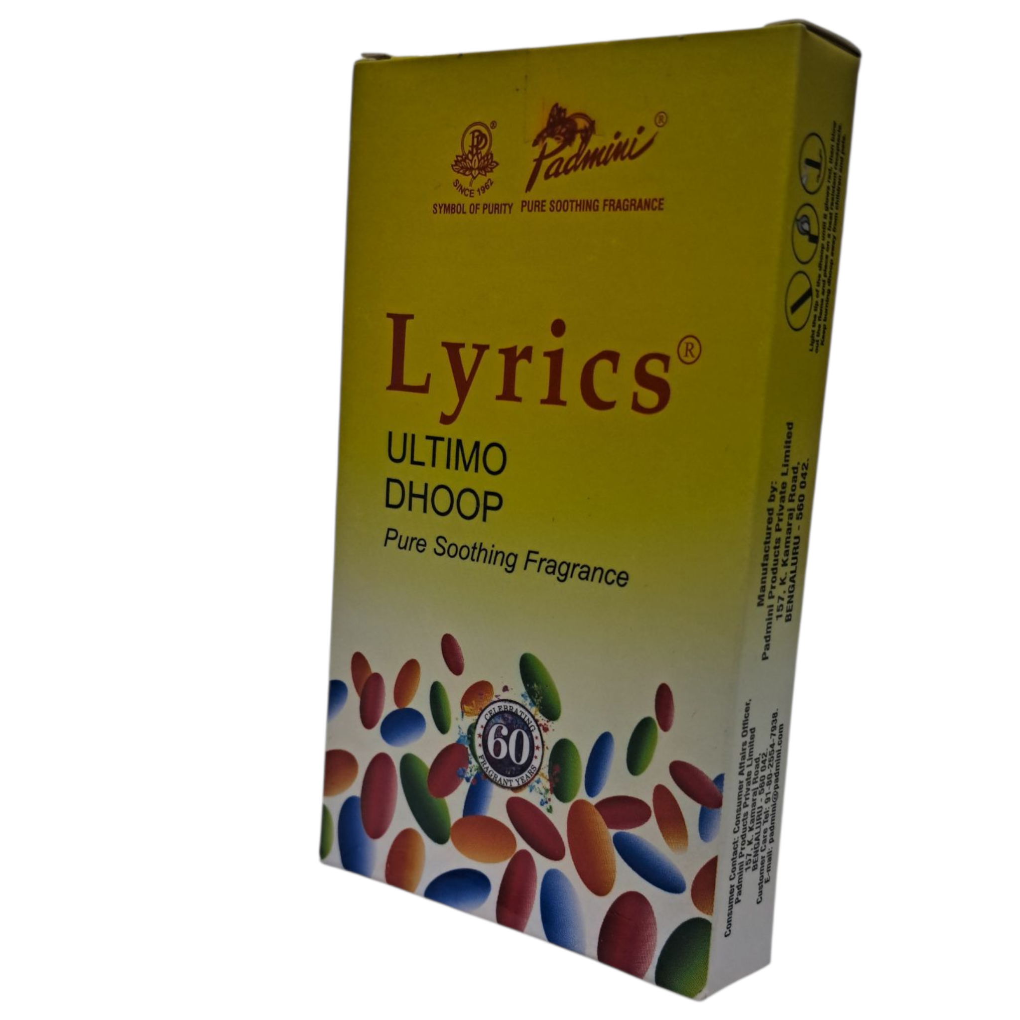 Padmini Lyrics Ultimo Dhoop - energizing incense sticks for Pooja Rituals