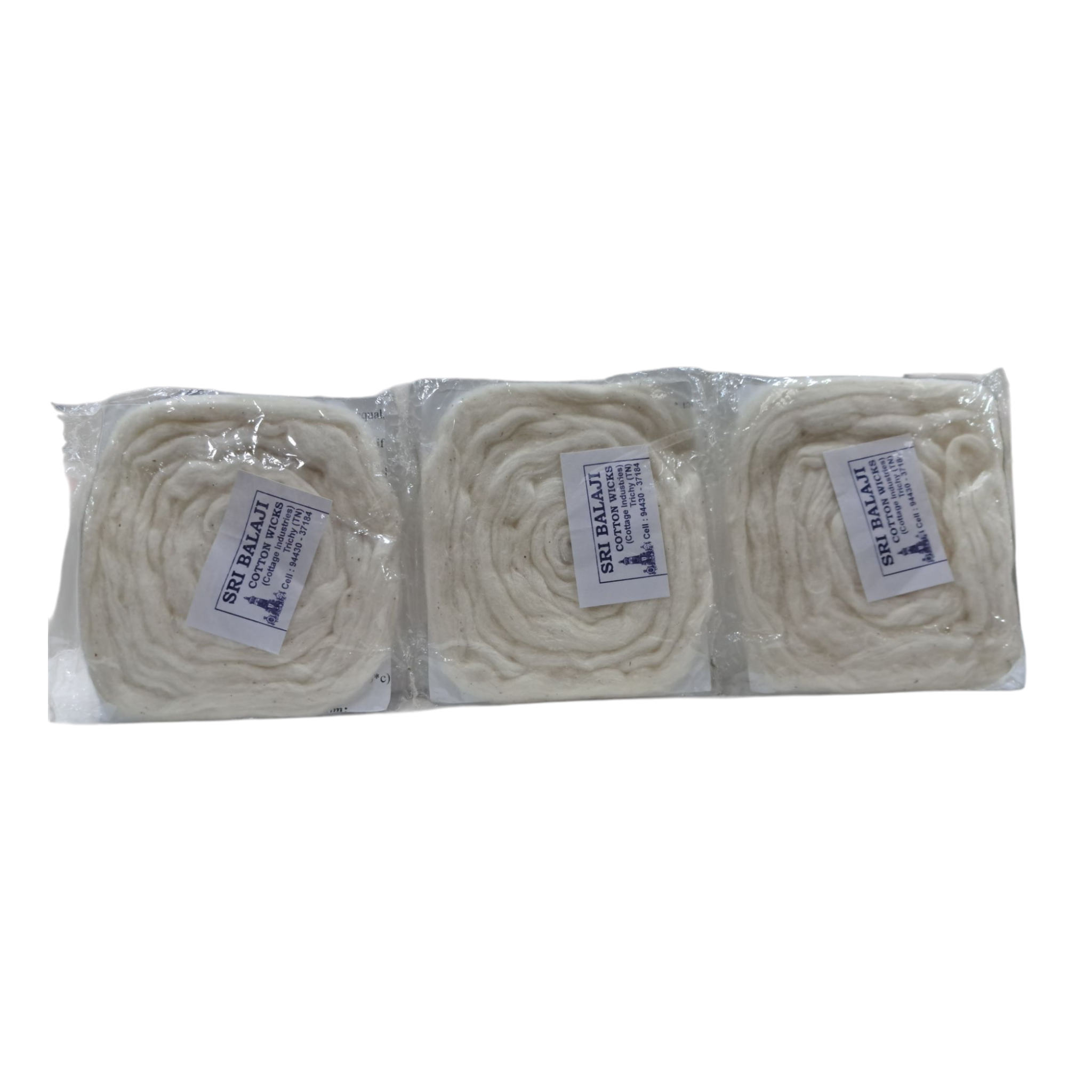 Pair of Unbleached Cotton Gajavasthram Cotton Mala