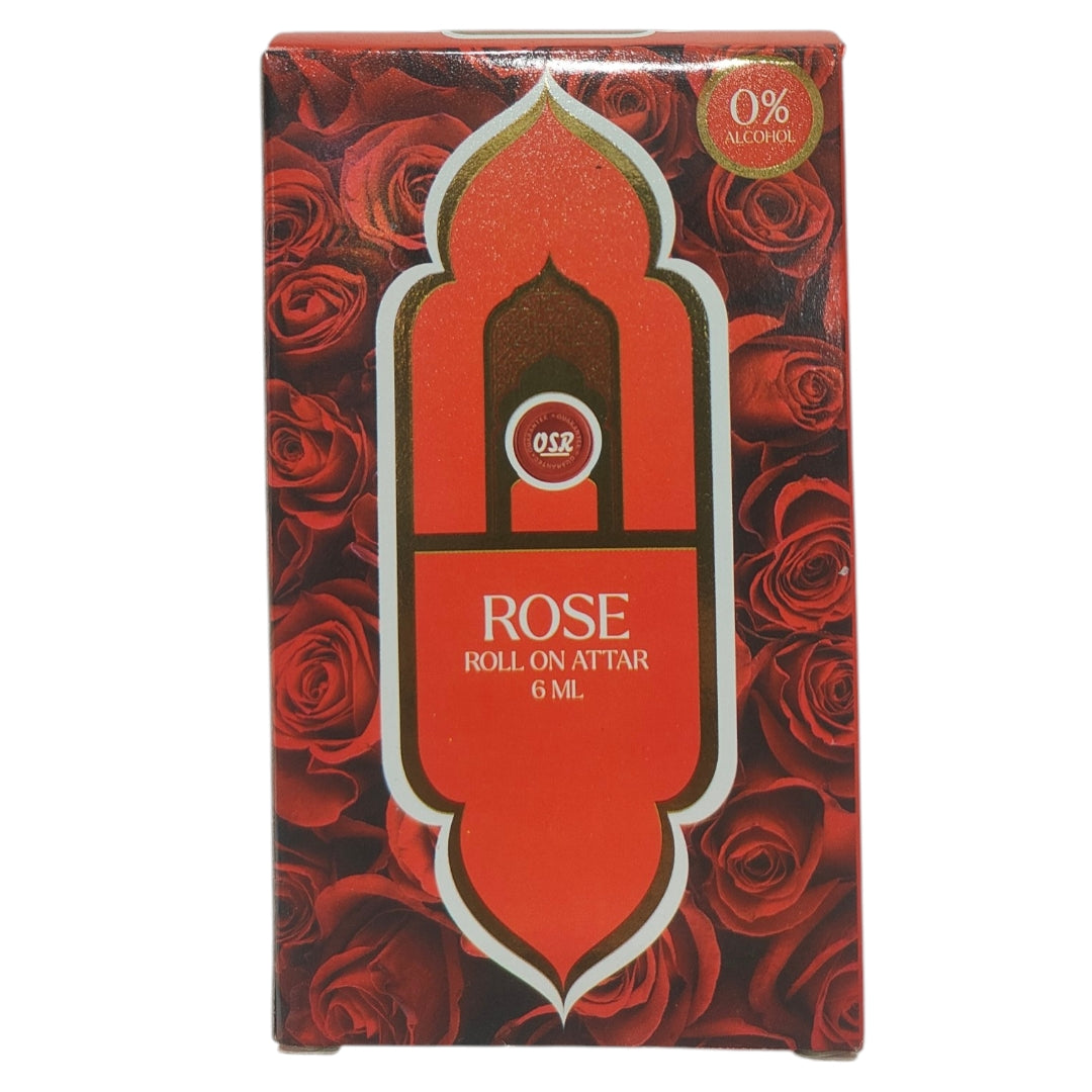 OSR Rose Roll On Attar 6 ml - an elegant and refreshing aroma for Men & Women