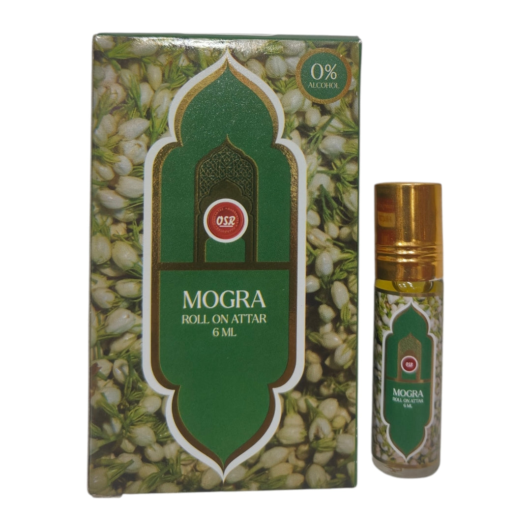 OSR Mogra Roll On Attar 6 ml - refined and refreshing fragrance