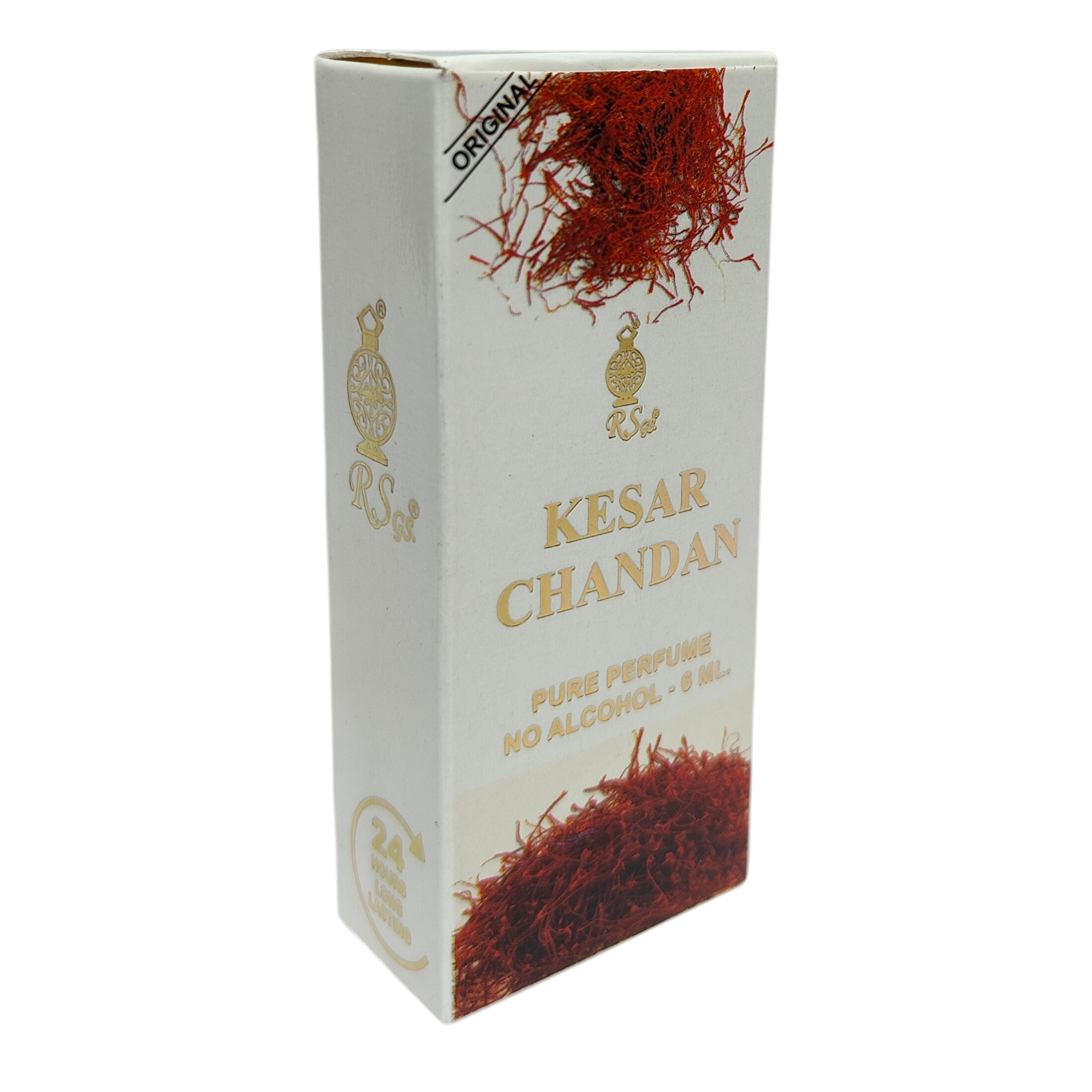RSGS Perfume Kesar Chandan Attar Roll on 6ml -   Luxury refreshing Scent for Personal wear & Pooja