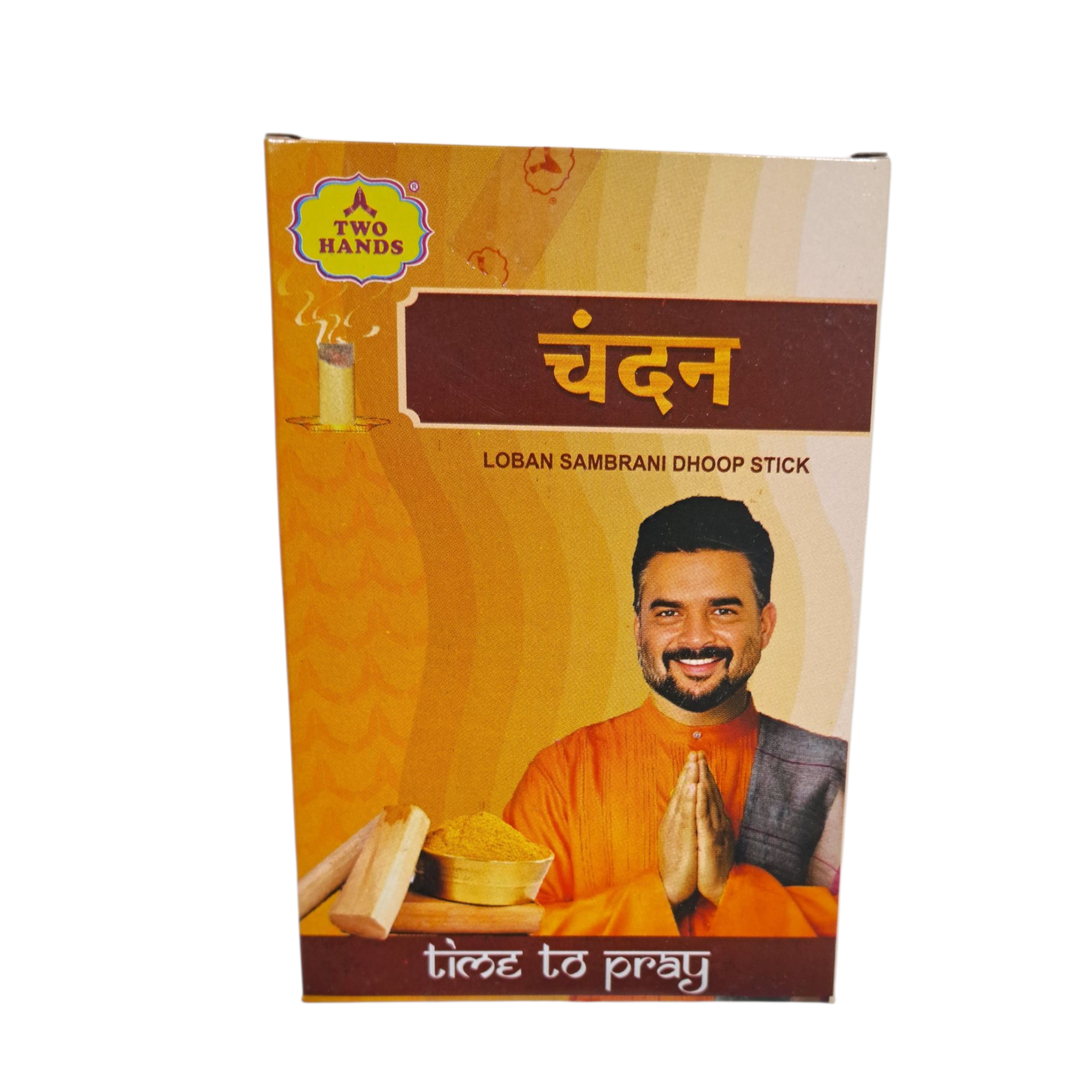 GT Two Hands Chandan Loban Sambrani Dhoop Sticks- Natural & Long-Lasting Fragrance for Daily Pooja