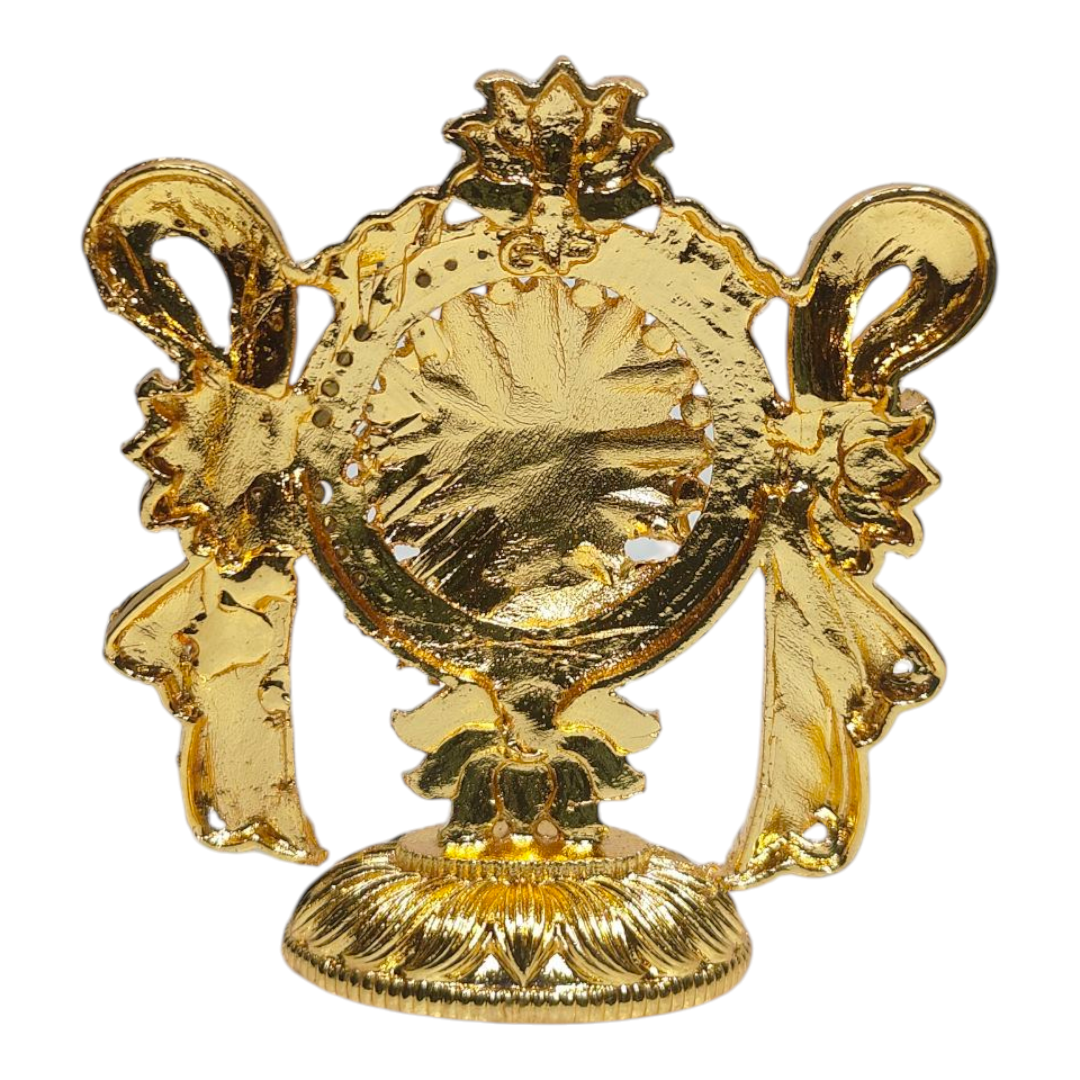 Thiruman Shanku & Chakram 3 in 1 Stone Art Décor  – Home, Car Décor & Spiritual Gift
