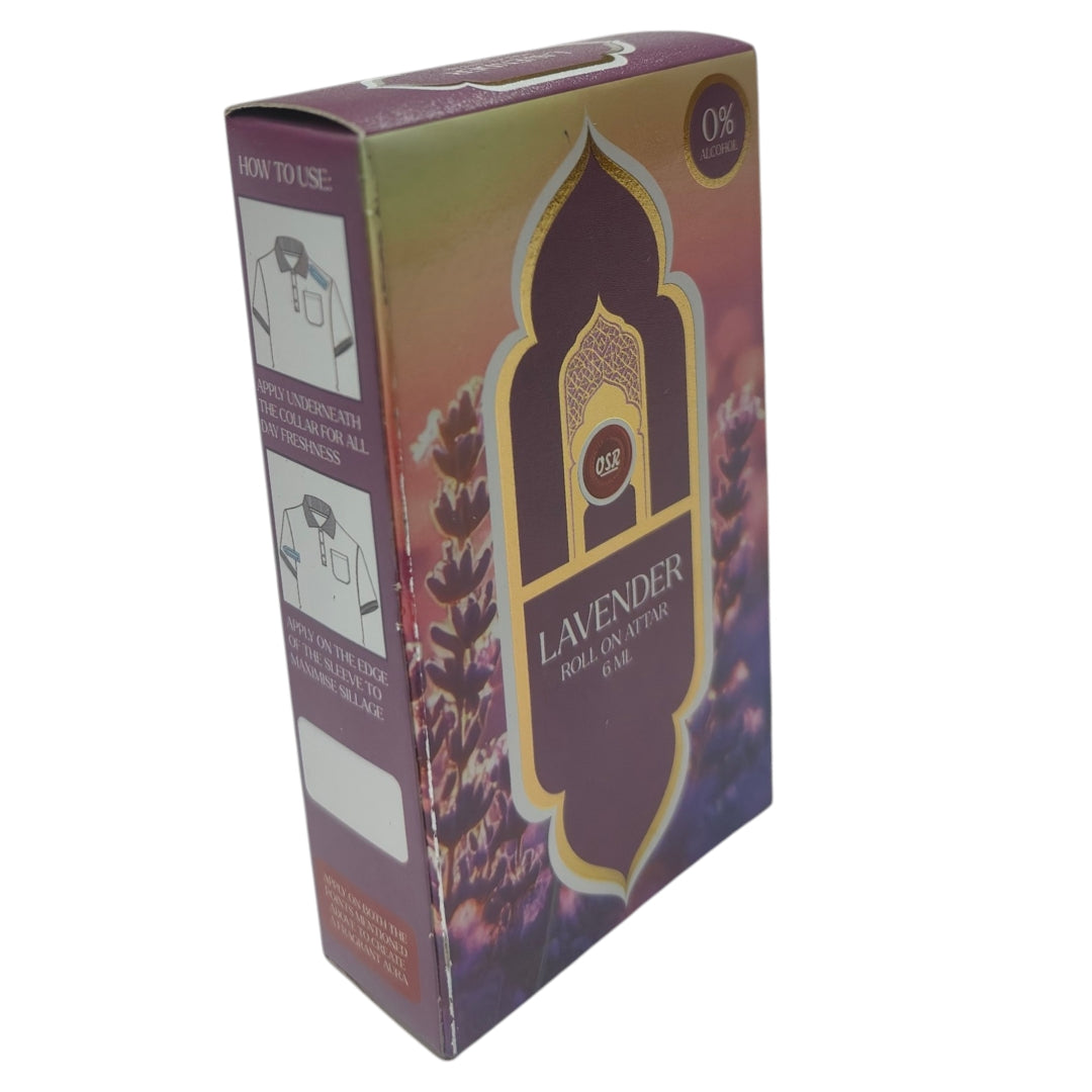OSR Lavender Roll On Attar 6 ml - Rich  refreshing Scent everyday