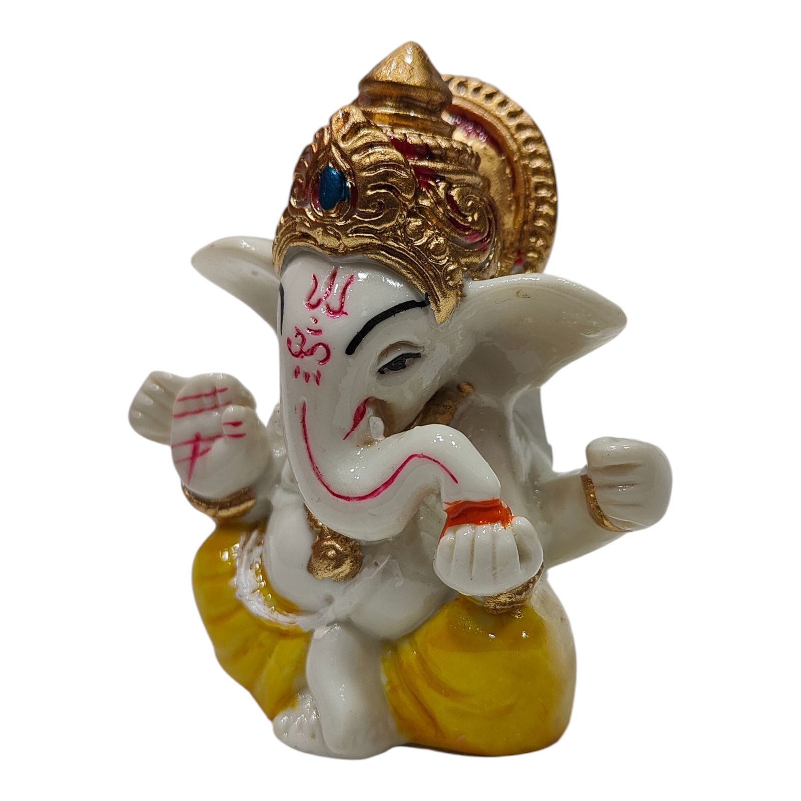 4 YL Mini Ganesh Idol 2.8 inches - Best return gifts for Ganesh Chaturthi & Corporate Gatherings