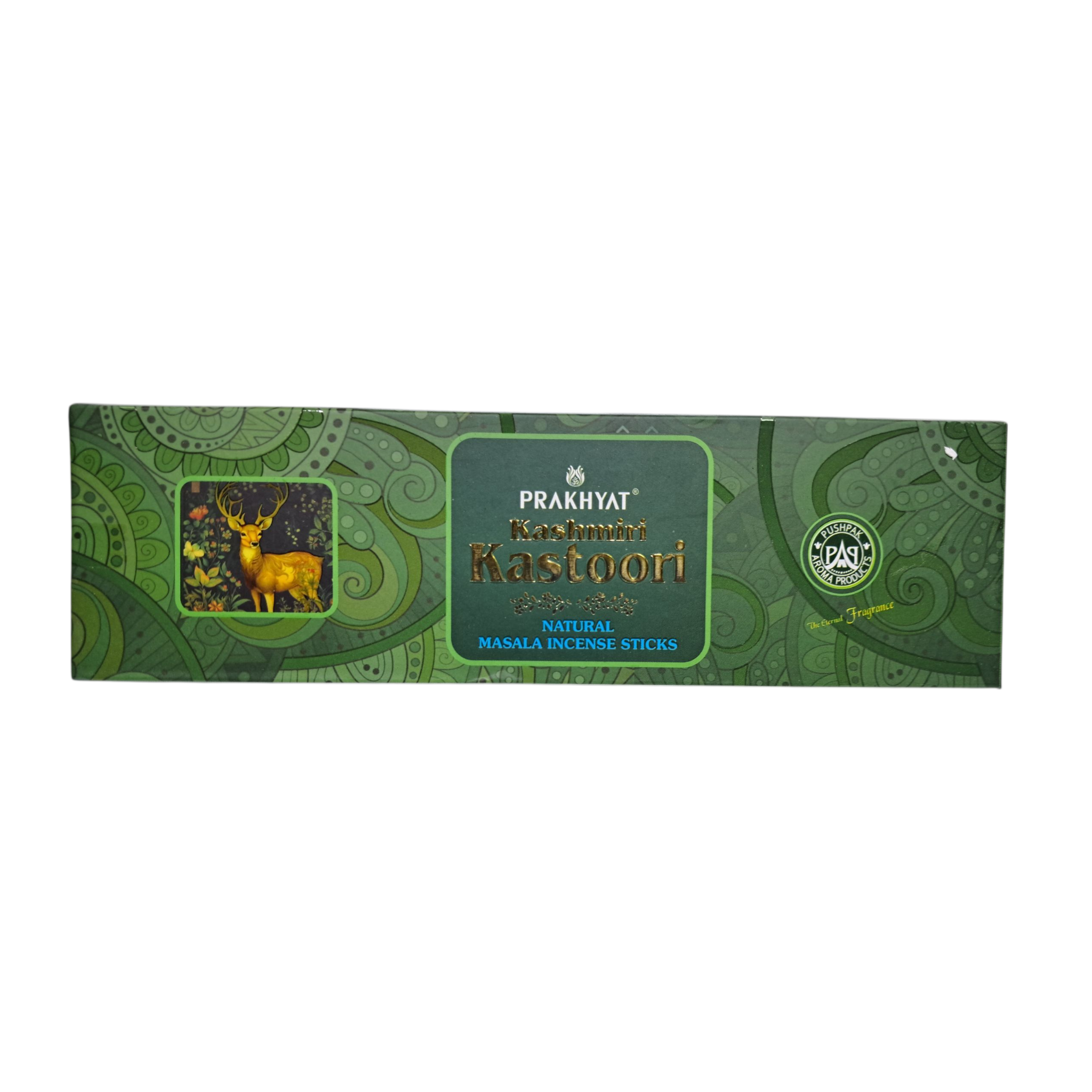 Prakhyat Kashmiri Kastoori Natural Masala Incense Sticks -Hand-Rolled Herba Musk Fragrance  Agarbatti