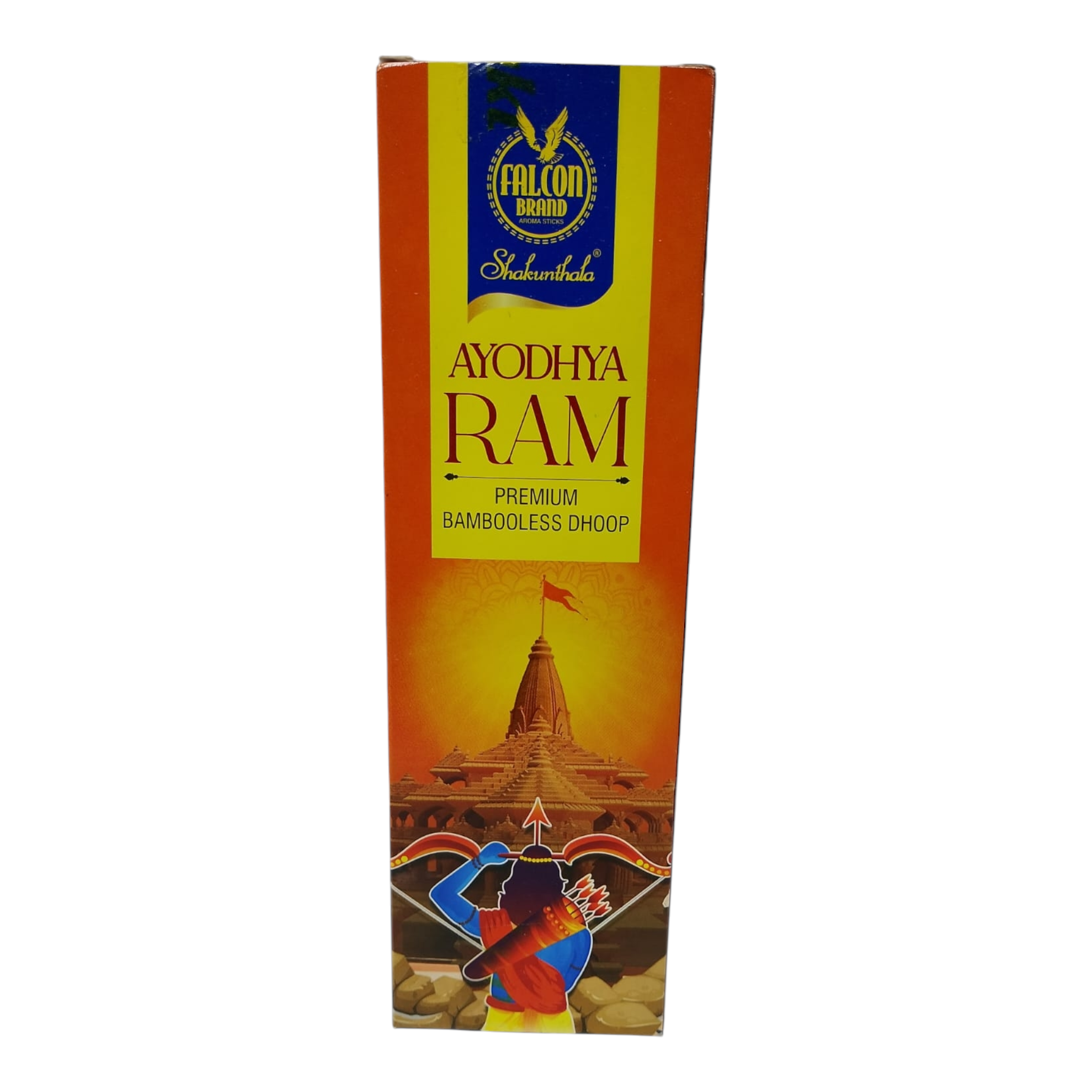 Falcon Brand Ayodhya Ram Premium Bambooless Dhoop