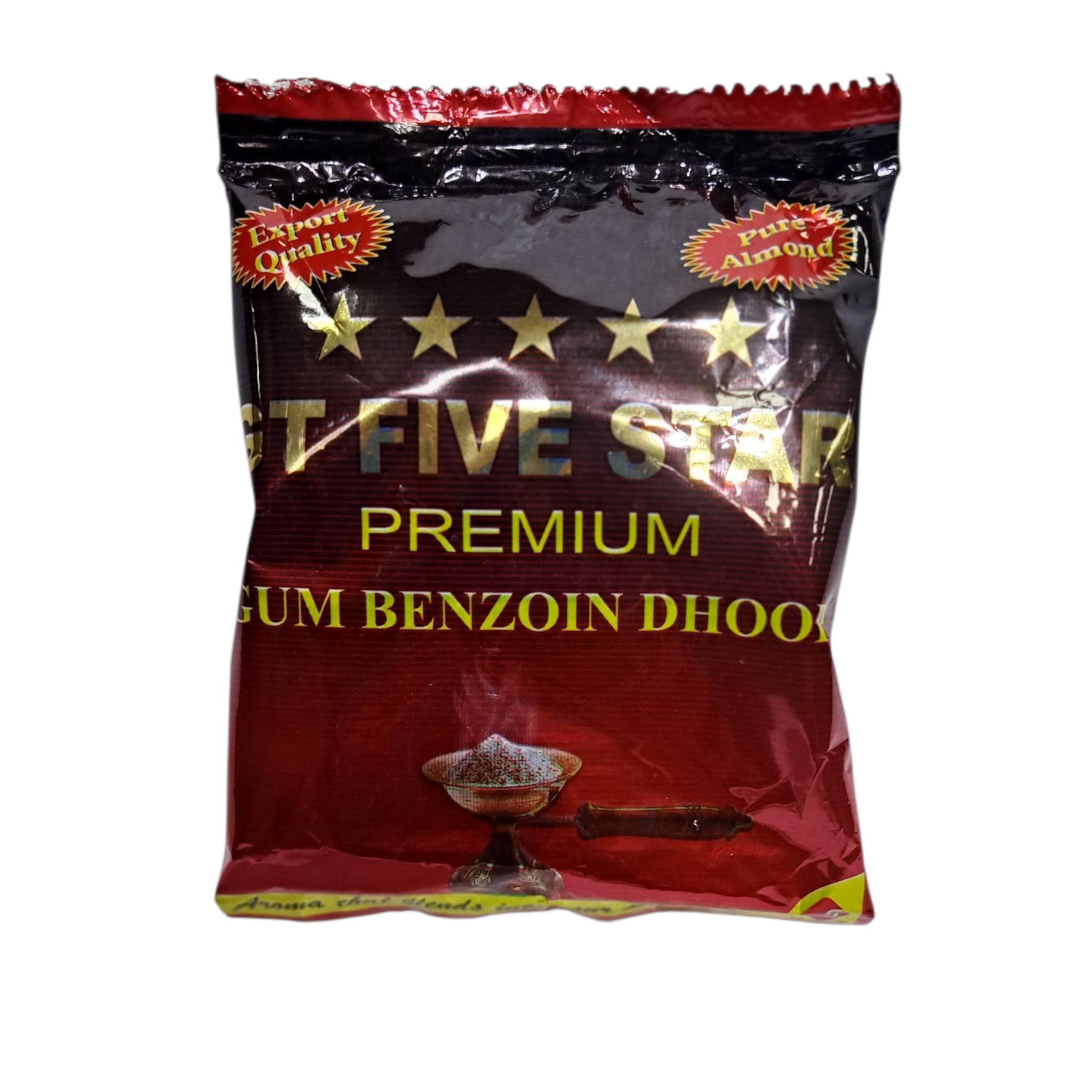 GT Five Star Premium Gum Benzoin Dhoop Sambrani powder with Pure Almond for spiritual Pooja Rituals